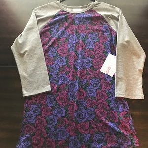 LulaRoe Randy - NWT - Purple/Gray